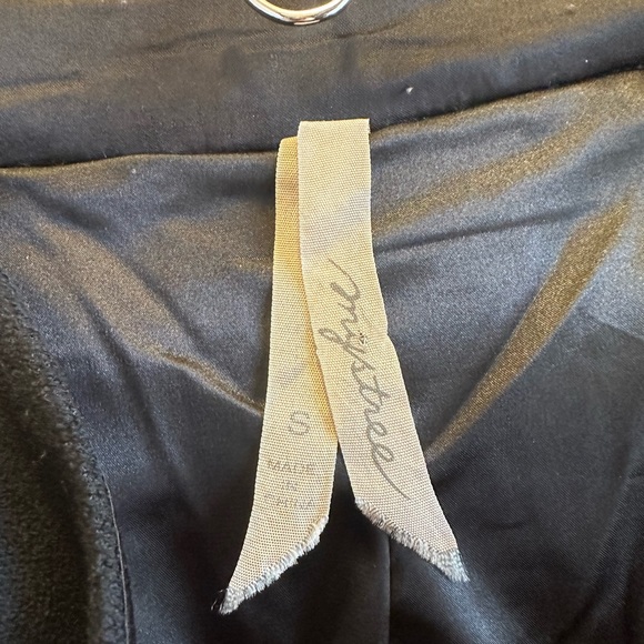 Mystree Black & White Houndstooth Wool Blend Skirt Size Small - Picture 5 of 6